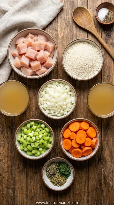 Best Ever Chicken and Rice Casserole Recipe - ingredients preparation