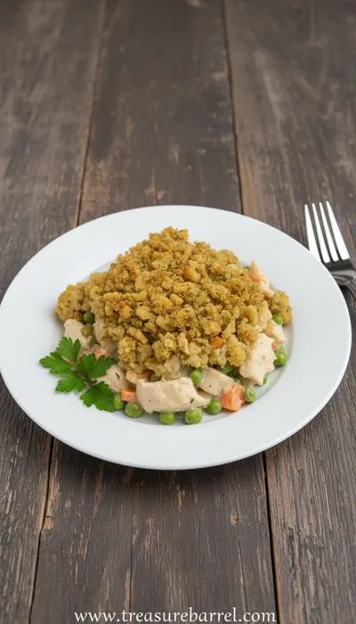 Chicken and Stuffing Casserole - ready to serve