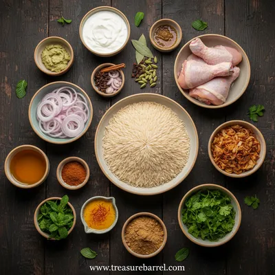 Chicken Dum Biryani Recipe - cooking process
