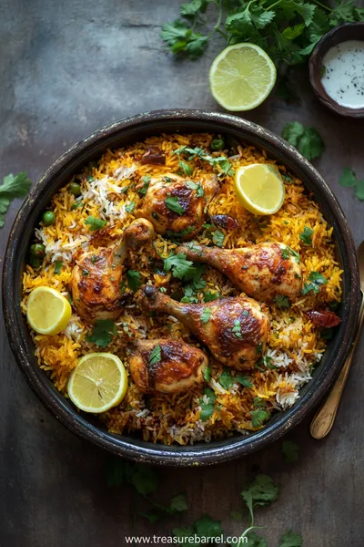 Chicken Dum Biryani Recipe - ready to serve