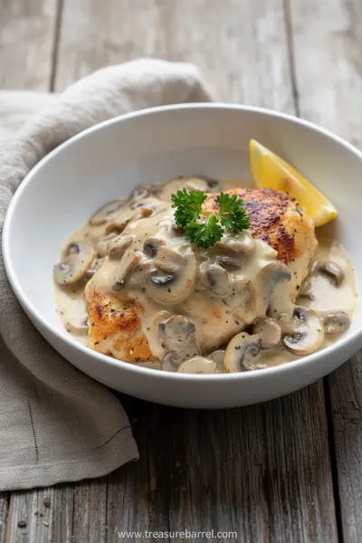 Chicken In White Sauce Recipe - ready to serve