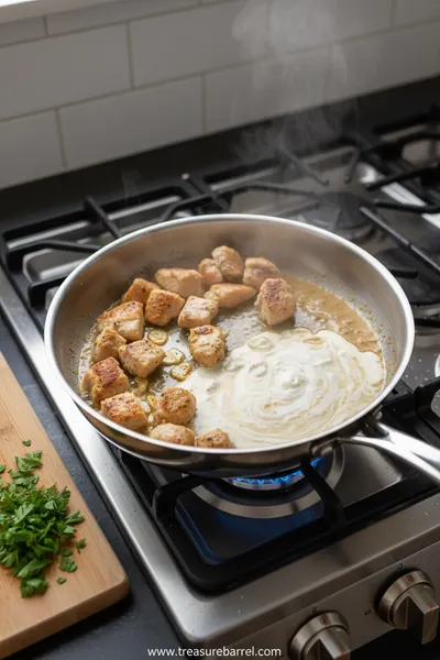 Chicken In White Sauce Recipe - ingredients preparation