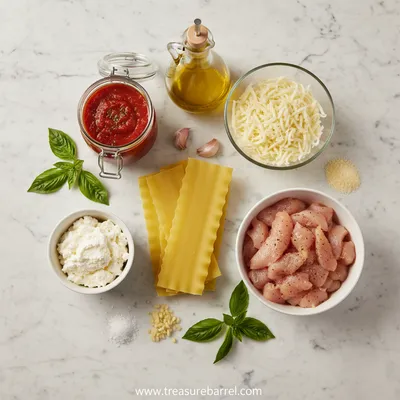 Easy Chicken Lasagna Loaded With Flavor - cooking process