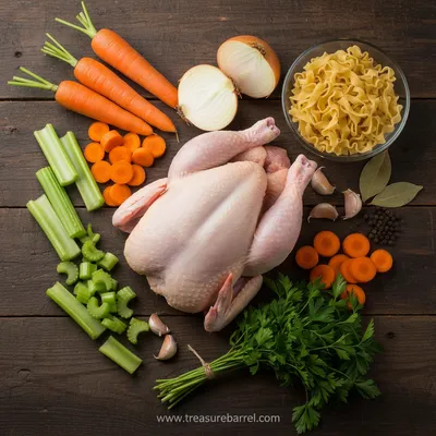 Chicken Noodle Soup Recipe - cooking process