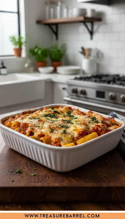 Dump-and-Bake Chicken Parmesan Casserole