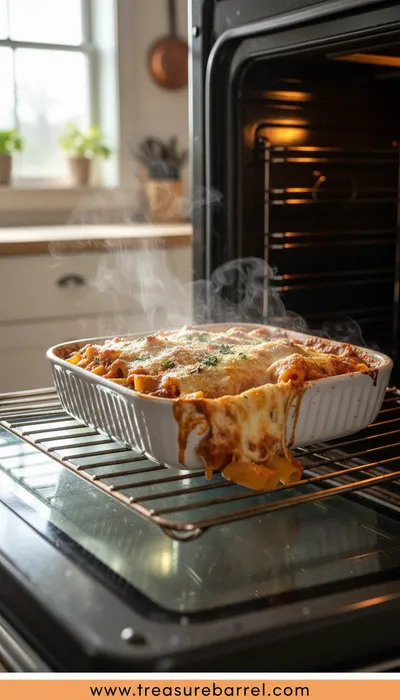 Dump-and-Bake Chicken Parmesan Casserole - cooking process