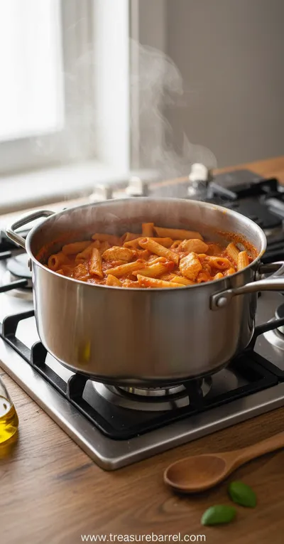 Chicken Pasta Bake - Easy Family Favorite Recipe - ingredients preparation