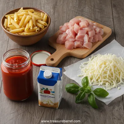 Chicken Pasta Bake - Easy Family Favorite Recipe - cooking process