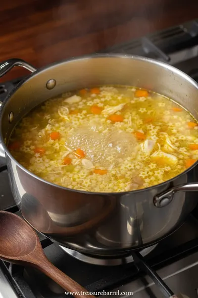 Chicken Pastina Soup - ingredients preparation
