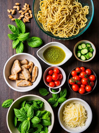 Chicken Pesto Pasta Salad – Easy 25‑Minute Recipe - ingredients preparation