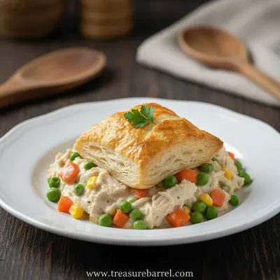 Easy Chicken Pot Pie Casserole Recipe - ready to serve