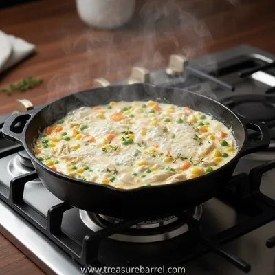 Easy Chicken Pot Pie Casserole Recipe - ingredients preparation