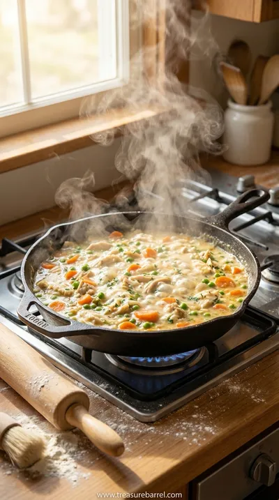Easy Chicken Pot Pie Recipe - Family Favorite - cooking process