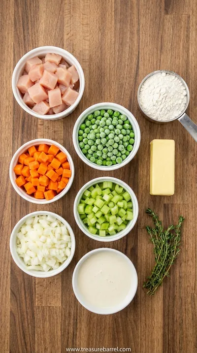 Easy Chicken Pot Pie Recipe - Family Favorite - ingredients preparation