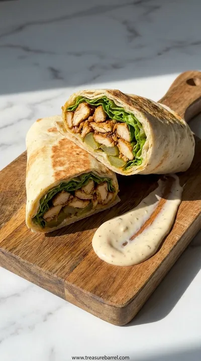 Chicken Shawarma Wrap with Garlic Sauce Recipe