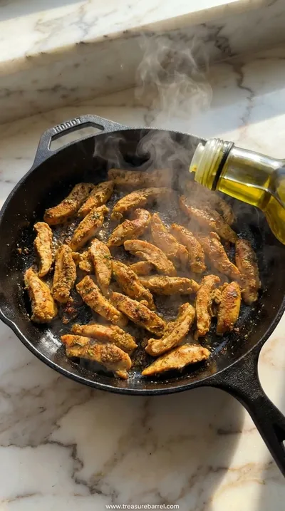 Chicken Shawarma Wrap with Garlic Sauce Recipe - cooking process