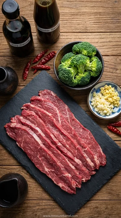 Chinese Beef and Broccoli: One Pan Take-Out Recipe - ingredients preparation