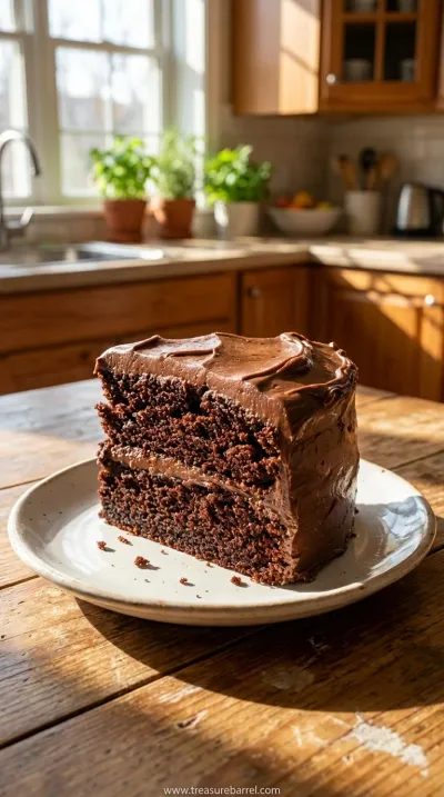 Homemade Chocolate Cake with Chocolate Frosting Recipe