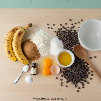 Super Moist Chocolate Chip Banana Bread - cooking process