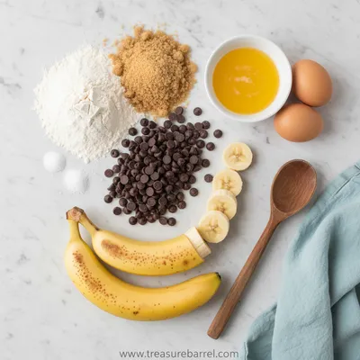 Easy Chocolate Chip Banana Bread - cooking process