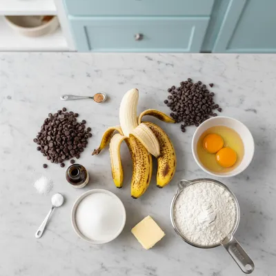 Chocolate Chip Banana Bread Recipe - cooking process
