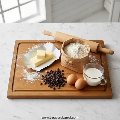 Chocolate Croissants – Easy Homemade Recipe - ingredients preparation