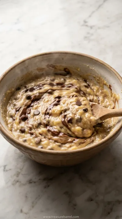 Easy Chocolate Chip Banana Bread Recipe Without Butter - cooking process