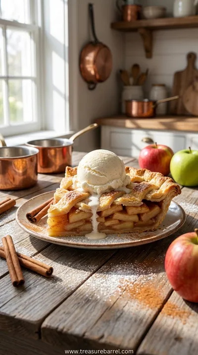 Homemade Cinnamon Apple Pie à la Mode Recipe