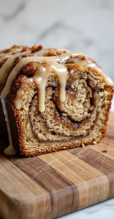 Cinnamon Roll Banana Bread