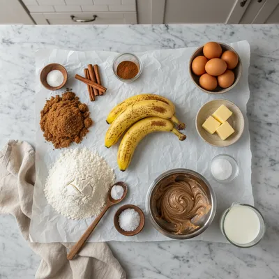 Cinnamon Roll Banana Bread - cooking process