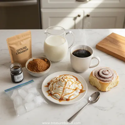 Cinnamon Roll Frappuccino - cooking process