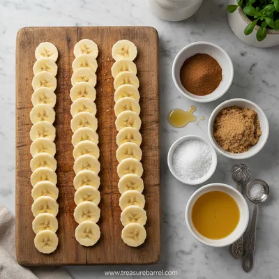 Cinnamon-Sugar Air Fryer Banana Chips - cooking process