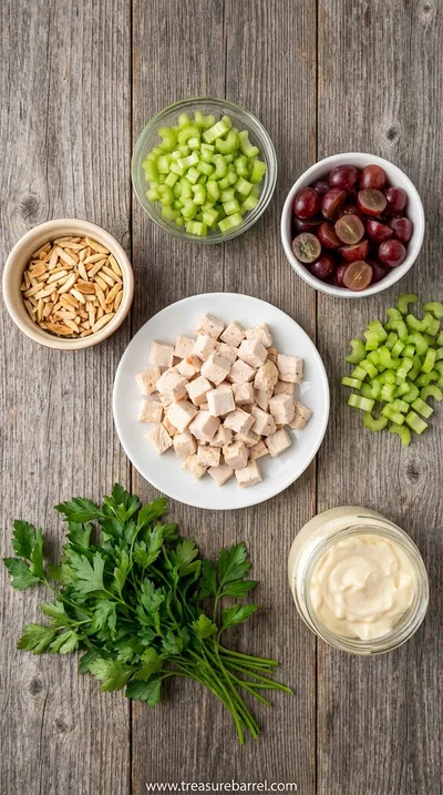 Classic Chicken Salad Recipe: Easy & Delicious - ingredients preparation