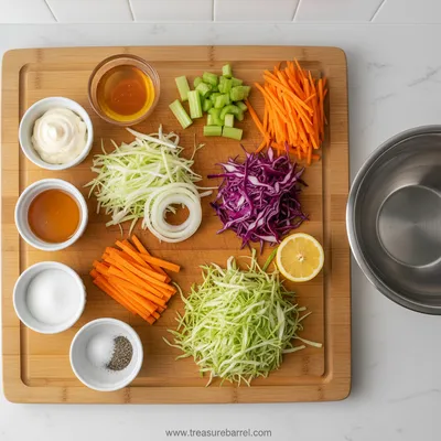 Simple Coleslaw Recipe – Fresh & Crunchy - cooking process