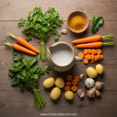 Comforting Curry Soup Recipe - cooking process