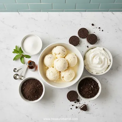 Cookies and Cream Ice Cream Cake - cooking process