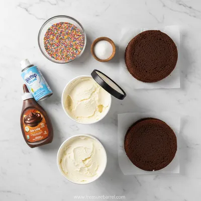 Copycat Dairy Queen Ice Cream Cake - cooking process