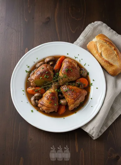 Coq Au Vin Recipe – Classic French Comfort - ready to serve
