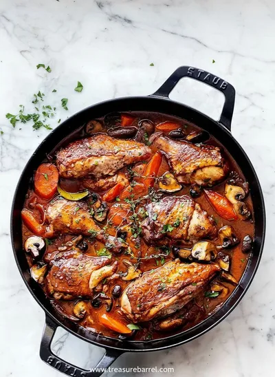 Coq Au Vin Recipe – Classic French Comfort - ingredients preparation