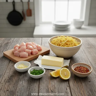 Cowboy Butter Chicken Linguine Recipe - ingredients preparation