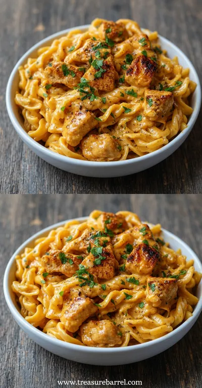 Cowboy Butter Chicken Pasta: A Flavorful Linguine Recipe - ready to serve