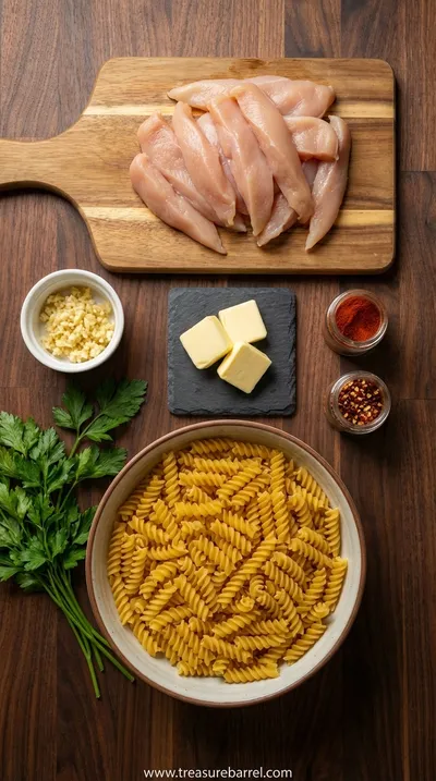 Cowboy Butter Chicken Pasta: Ultimate Comfort Dish Recipe - ingredients preparation