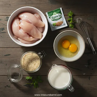 Crack Chicken Tenders: Crispy Ranch-Flavored Recipe - ingredients preparation
