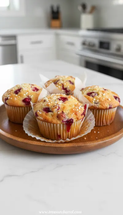 Cranberry and Orange Yogurt Muffins
