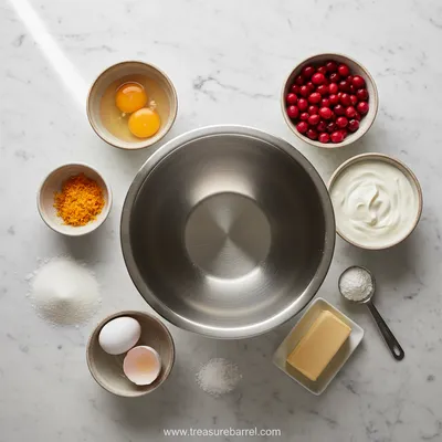 Cranberry and Orange Yogurt Muffins - cooking process