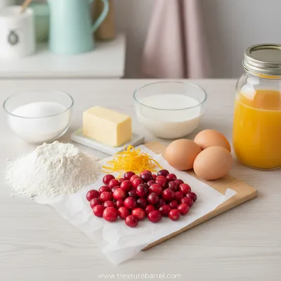 Cranberry Orange Muffins - cooking process