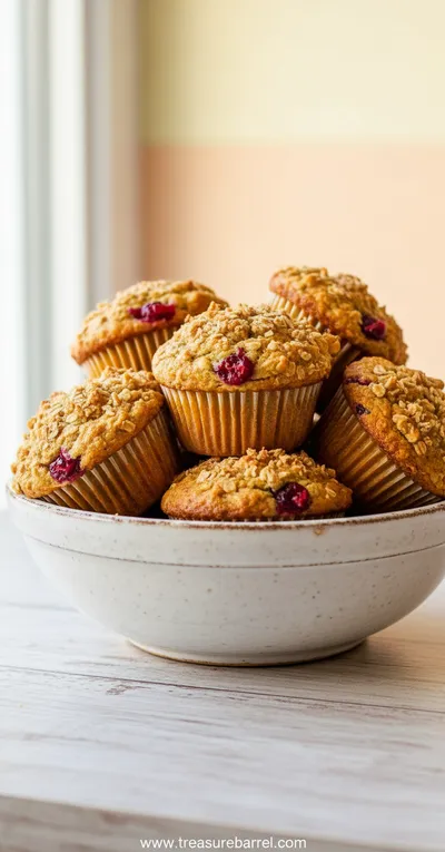 Cranberry Orange Oatmeal Muffins – Healthy Gluten-Free