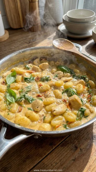 Creamy Chicken and Gnocchi: Quick Comfort Meal - cooking process