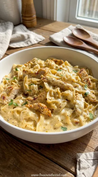 Creamy Chicken Garlic Parmesan Pasta Recipe