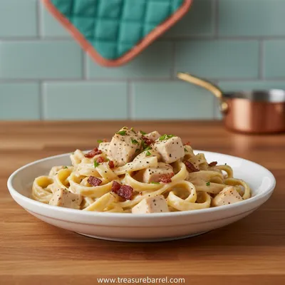 Creamy Chicken Turkey Bacon Ranch Pasta